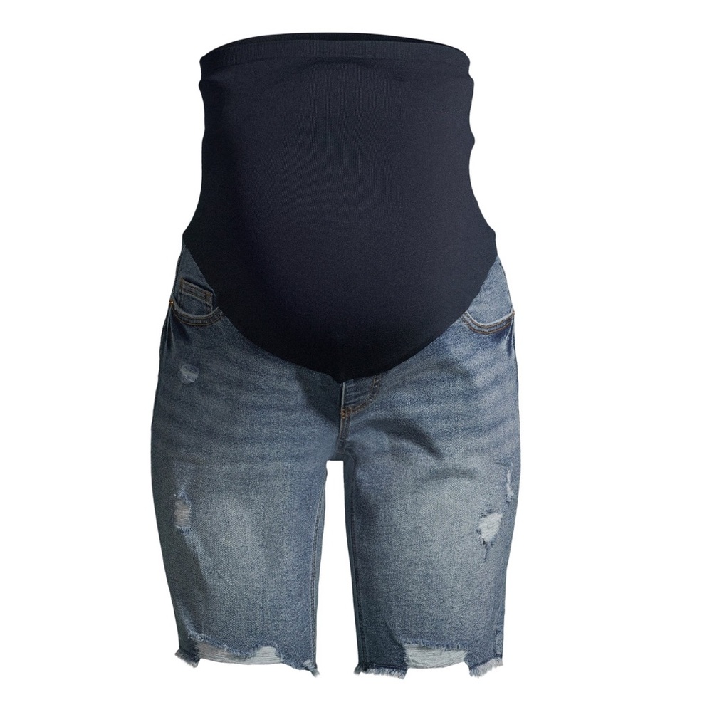 Maternity Bermuda Shorts With Full Panel - Picture 4 of 5